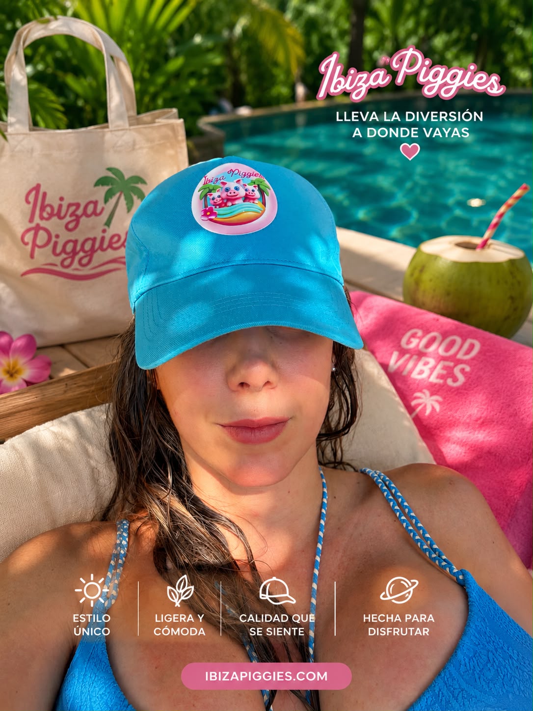PoolCapBlue