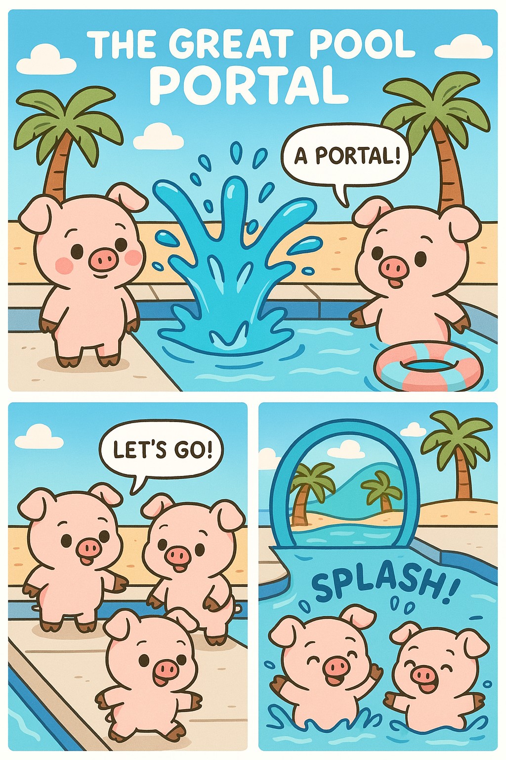 The Great Pool Portal Comic