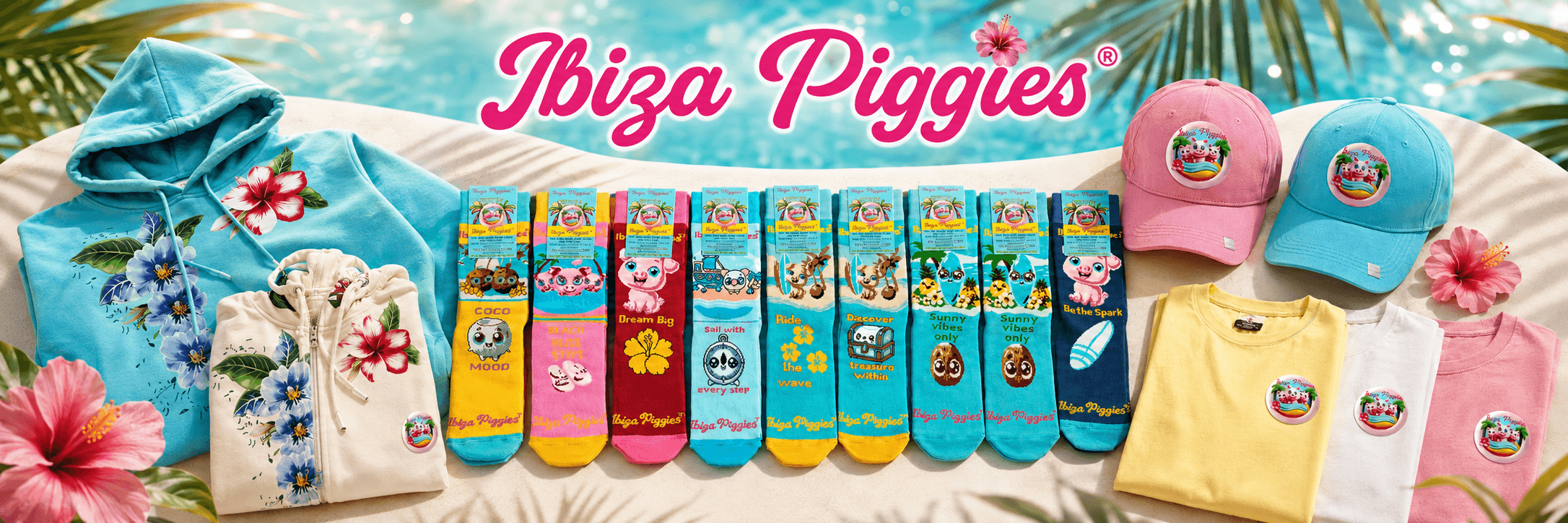 Ibiza Piggies premium socks and caps Brand Store on Amazon