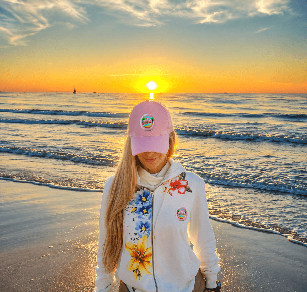 Sunset Hoodie Smile - Copy